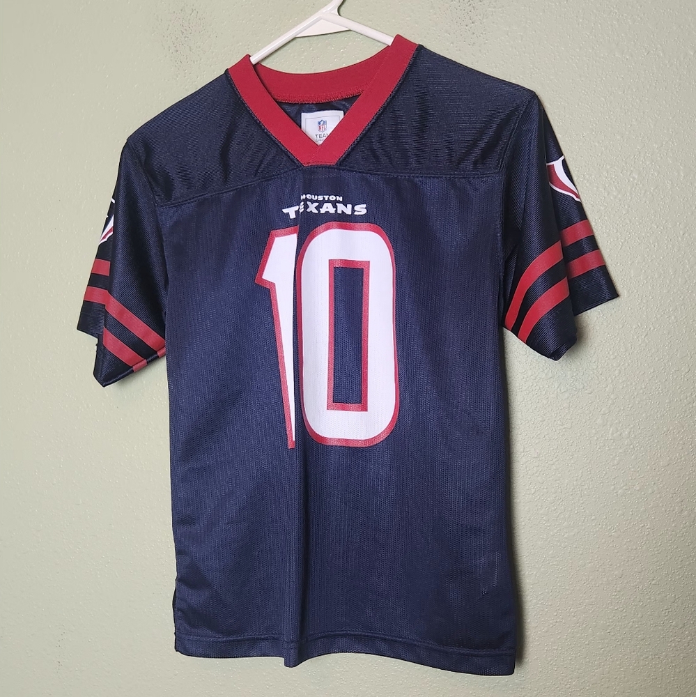 Houston Texans Football Jersey Boys Size Large #10 DeAndre Hopkins